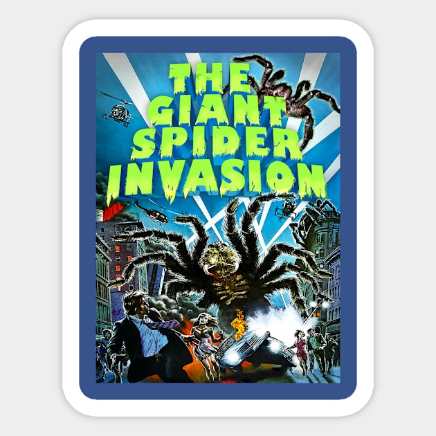 Classic Science Fiction Movie - Giant Spider Invasion Sticker by Starbase79